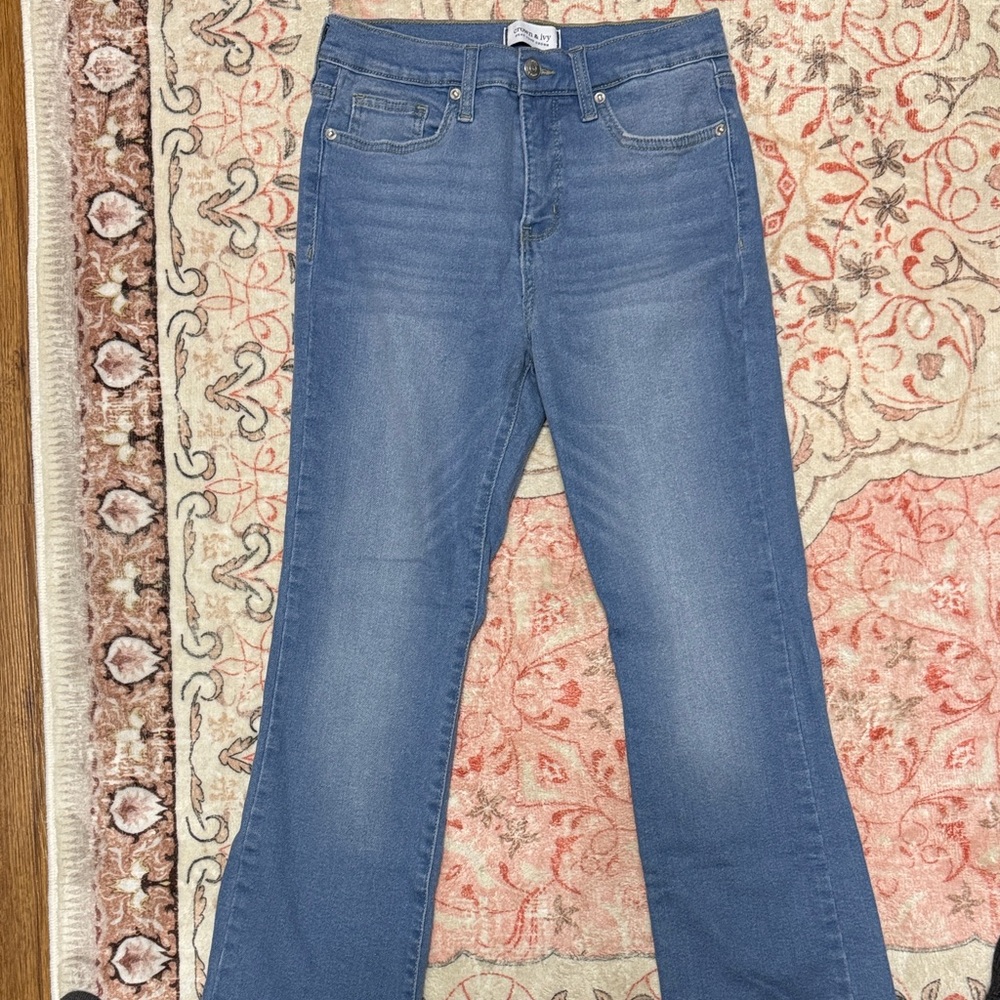 crown & ivy Blue kick Flare Women's Jeans